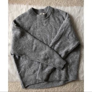 H&M wool blend gray dolman sleeve sweater XS